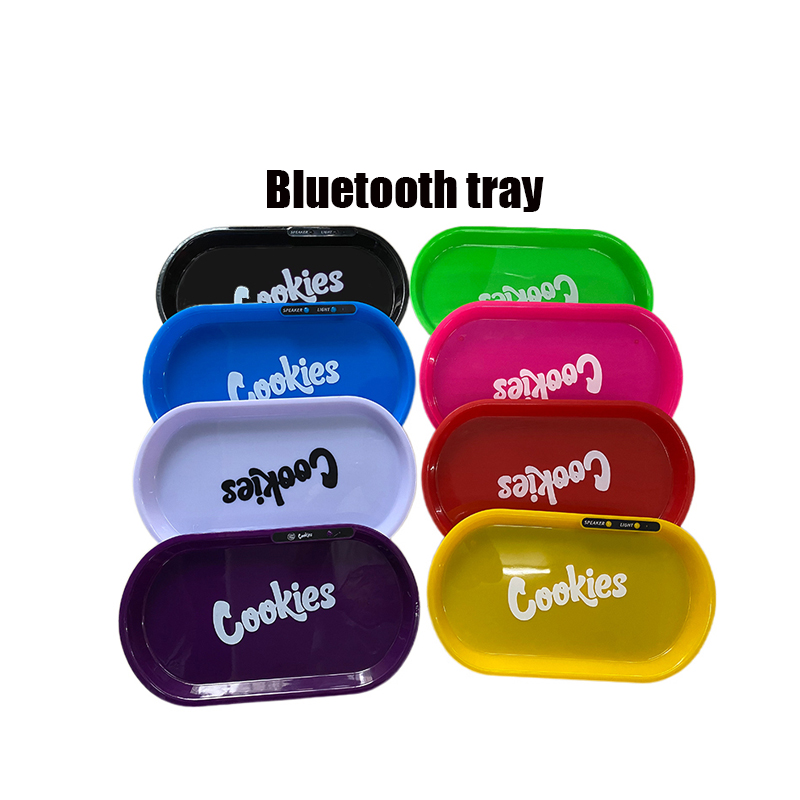 NEW design Custom tray Bluetooth Rolling Tray Tobacco LED Glow Bluetooth Tray