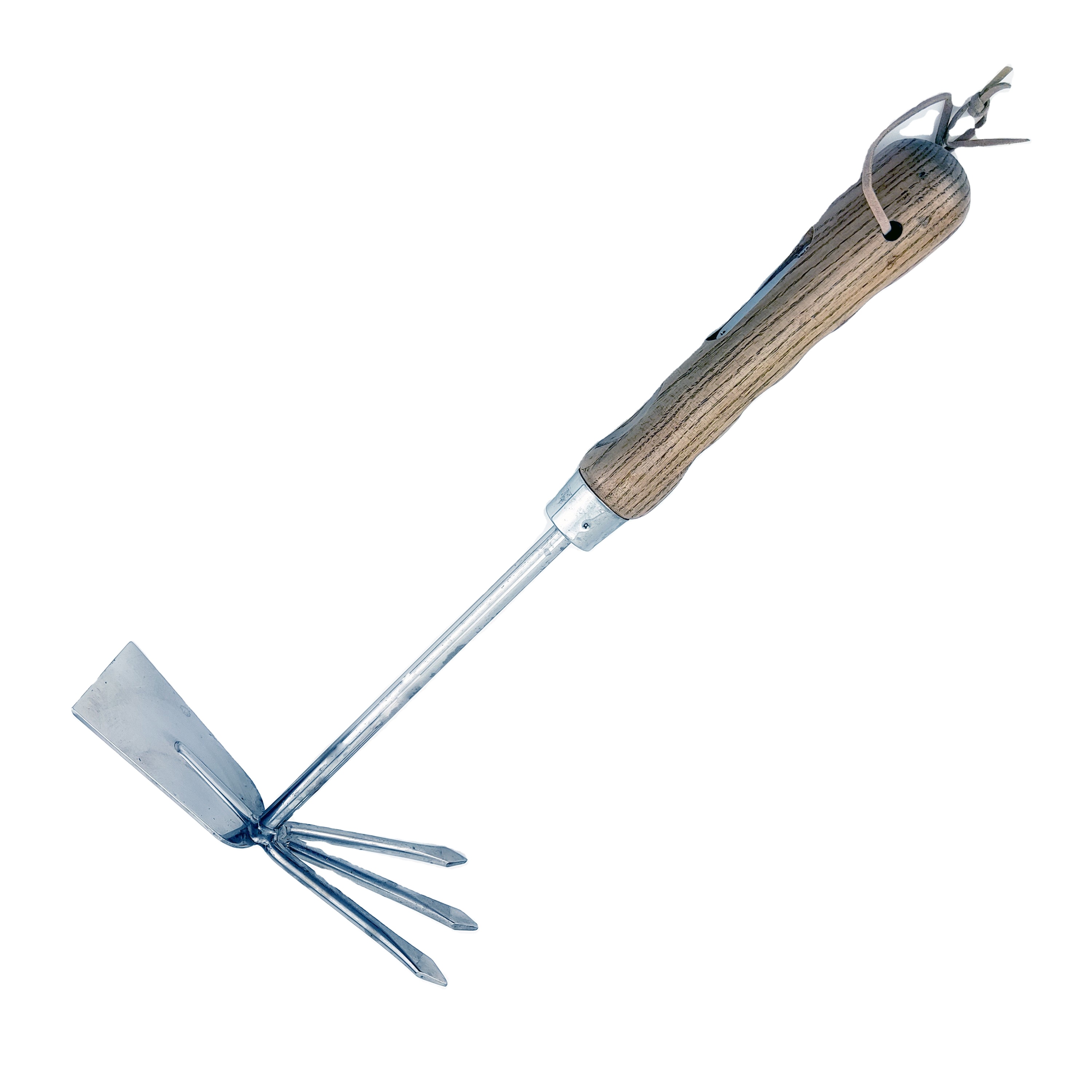Garden tools 1 Pcs Wooden handle dual-purpose combination three-tooth rake hoe