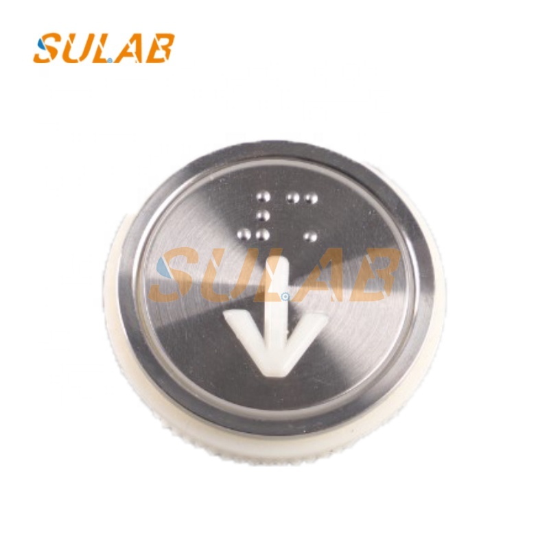 High Quality Round Stainless Steel Elevator Push Button Switch Elevator COP LOP HOP Press A4N18639 Elevator Parts Lift A4n18639