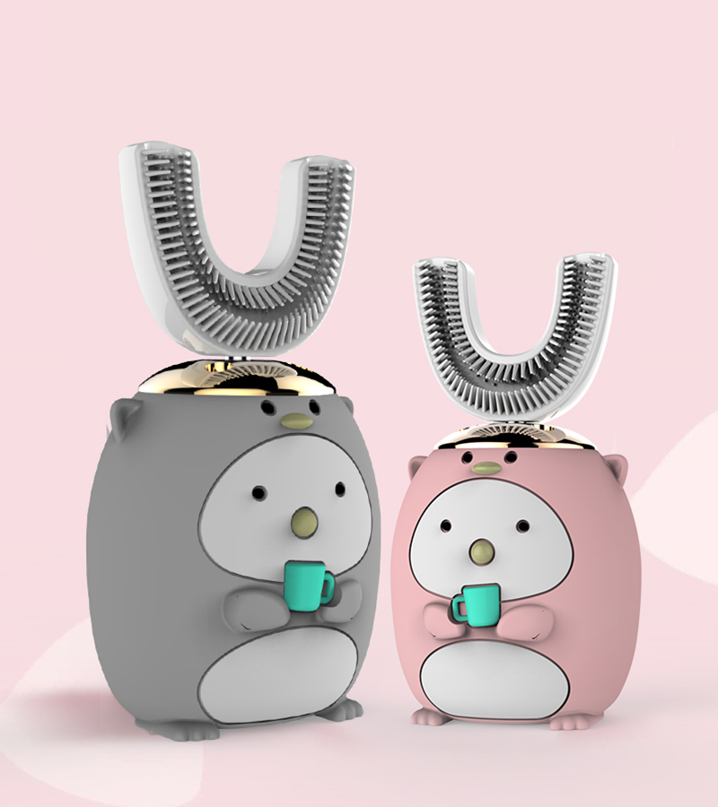 Smart 360 Degrees XaoMi U Electric Toothbrush Kids Silicon Automatic Ultrasonic Teeth Tooth Brush Cartoon Pattern Children