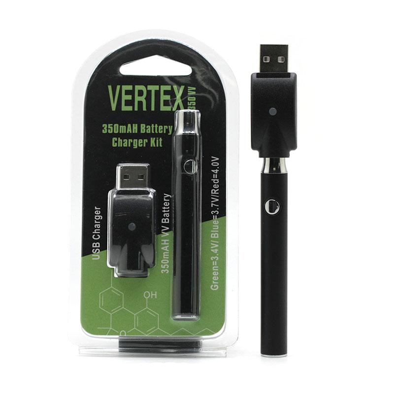 Горячая Распродажа, батарея Vertex 510 с индивидуальным логотипом, переменное напряжение, предварительный нагрев, Cbd, вейп-ручка, 350 мАч, батарея Cbd