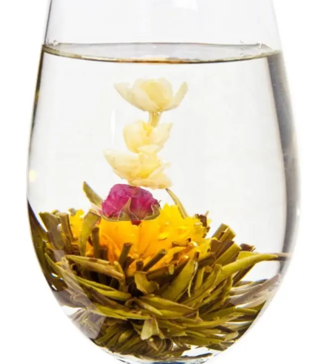 20 pieces per bag Mixed flower types blooming tea blooms hand made flower tea amaranth blooming tea