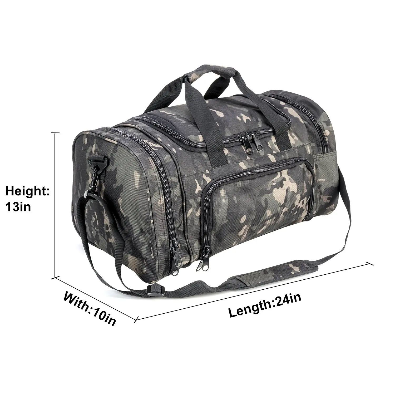 Outdoor Travel Weekend Bag Waterproof Durable Camouflage Oxford Tactical Large Capacity Duffle Bag