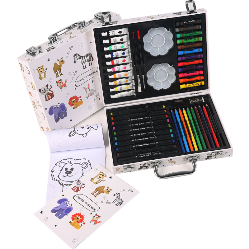 stationery kit super mega art Non toxic watercolor pen Creative Learning kids school product supplier Stationery Set