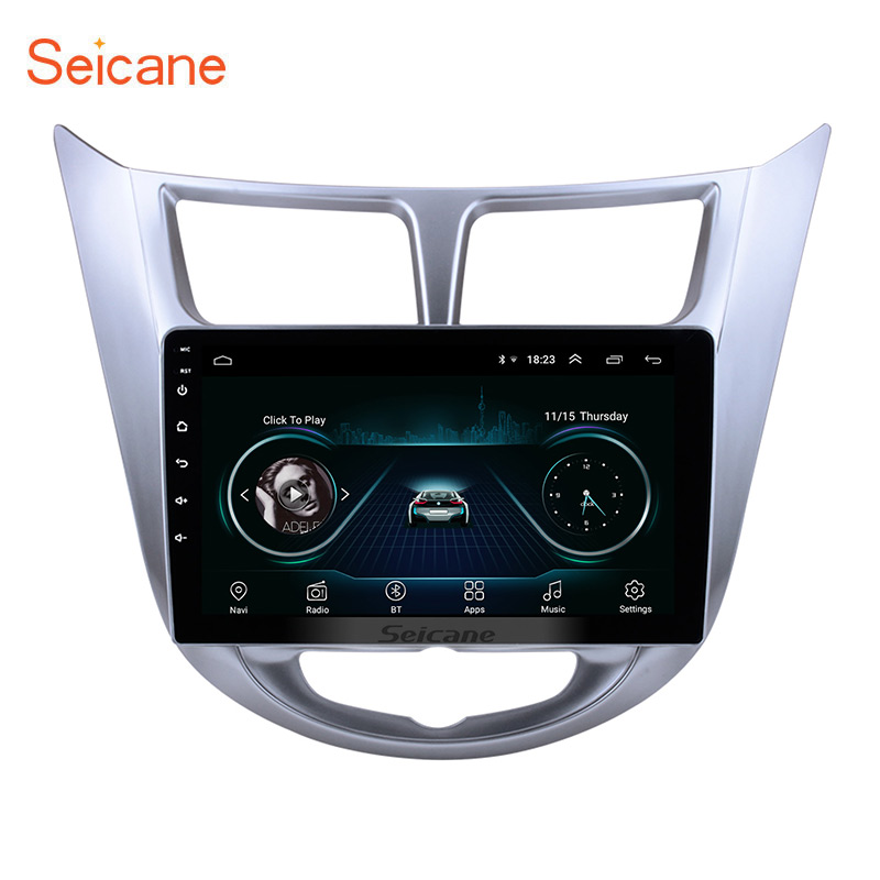 9 дюймов сенсорный экран Android 9,1 автомобильный dvd-проигрыватель с GPS для 2011-2013 Hyundai Verna GPS навигации головное устройство