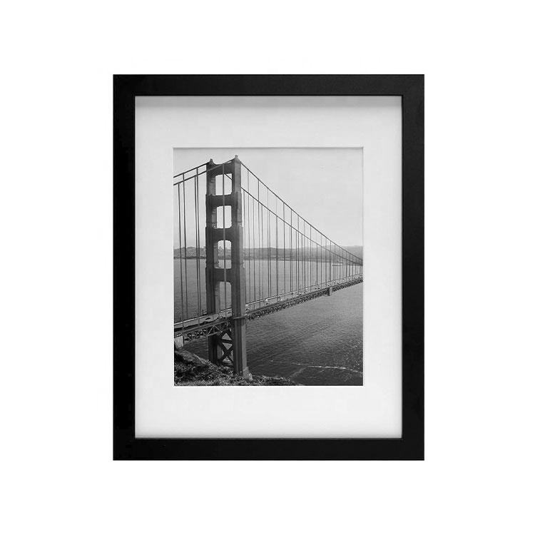 Лидер продаж Amazon, деревянная настенная фоторамка из МДФ 11x14, черная, белая, используется для демонстрации изображений 8x10