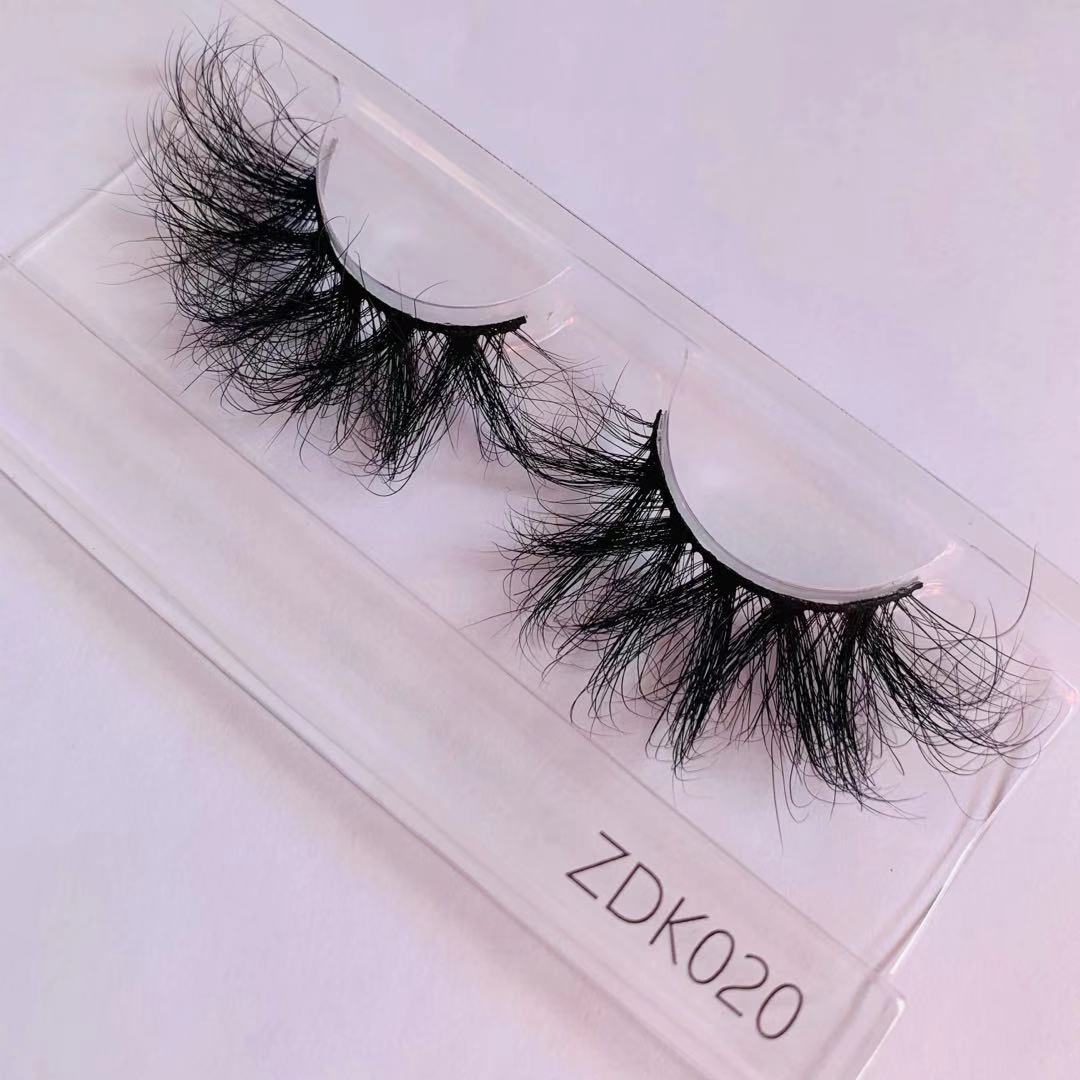 Lashes3d оптовый поставщик 25 мм пушистые 3D 5D 100% настоящие норковые ресницы серии ZDK ресницы