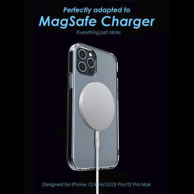 2020 TPU PC прозрачный противоударный чехол для мобильного телефона для iphone 12 mini pro max с магнитным чехлом