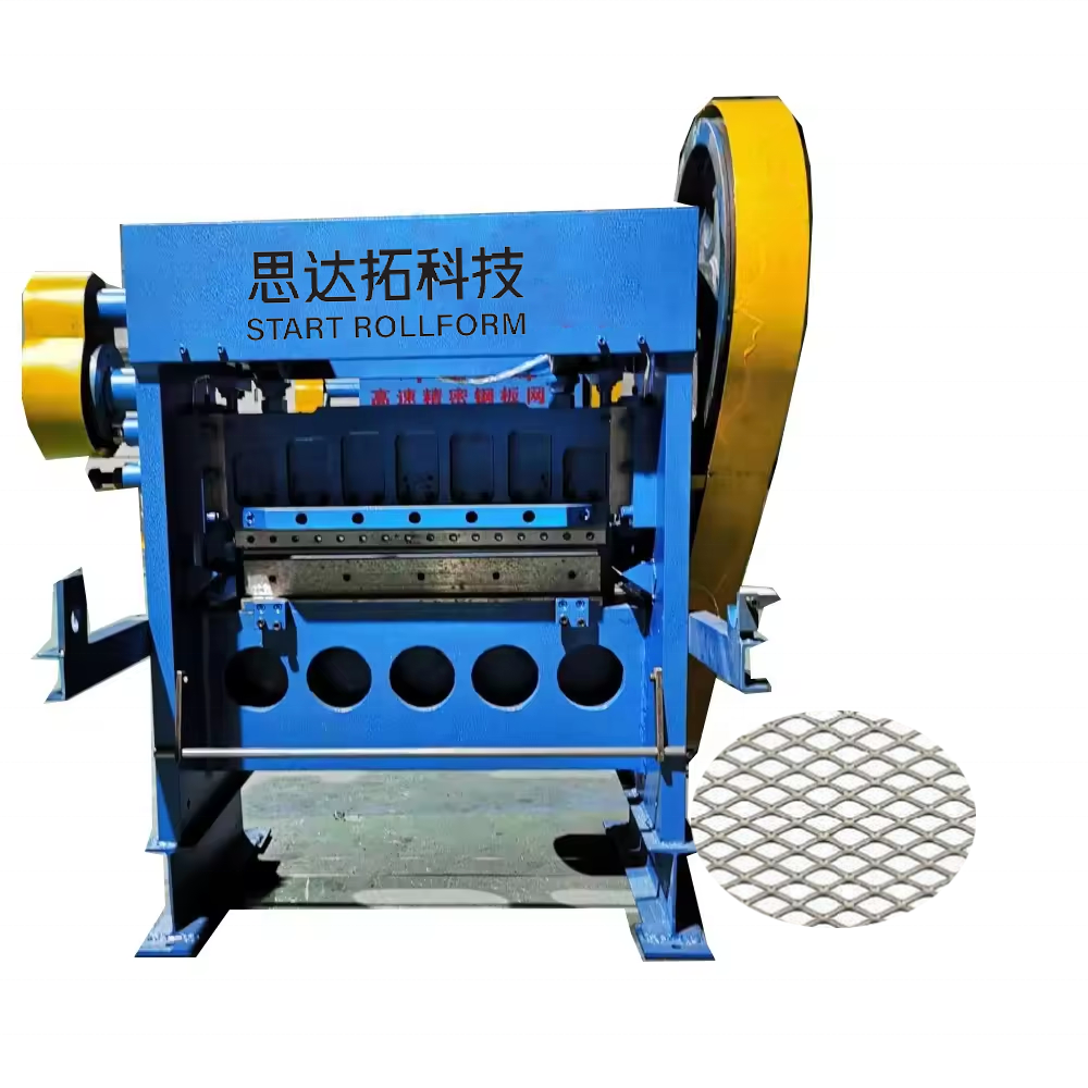 Heavy Building Material Expanded Metal Wire Fence Mesh Making Machine