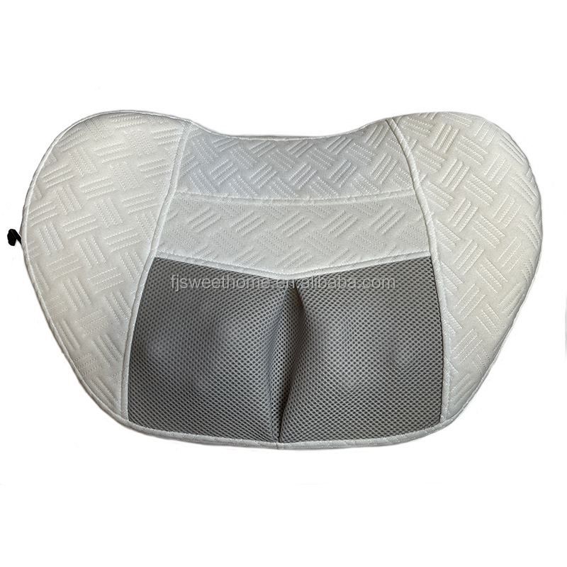 12v DC full body shiatsu massage pillow with heating head back neck rolling kneading massager pillow