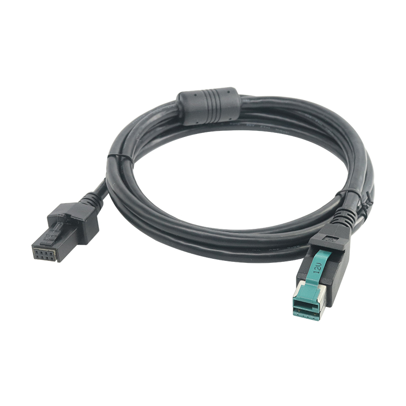 Goochain Профессиональный 12 В с питанием от USB 8P до 2*4P штекер Molex 2,54 терминал прямой кабель для передачи данных для POS машины и сканера