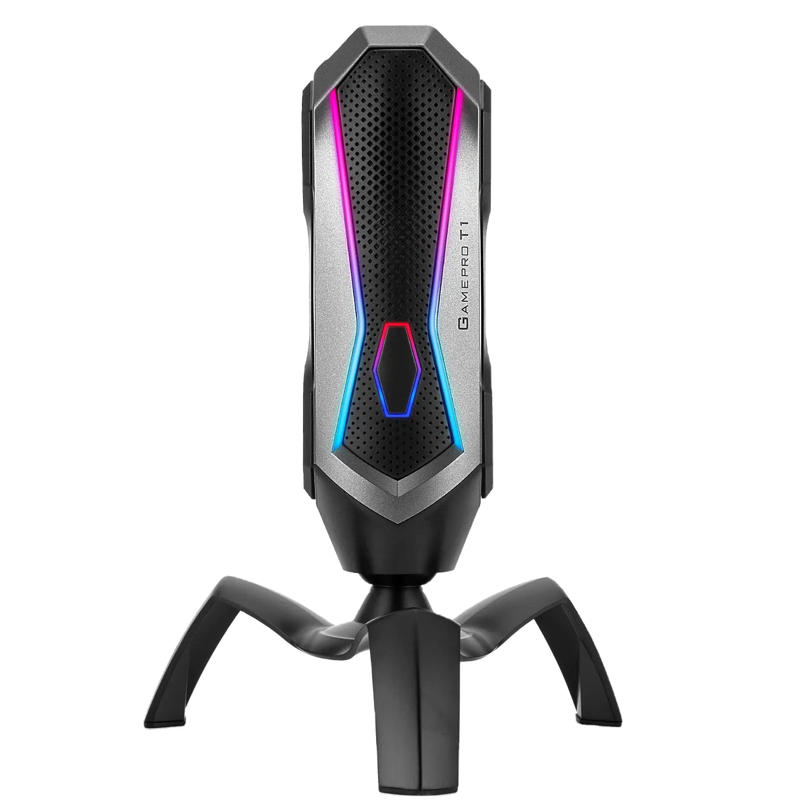 Hot Sale 7 New Arrives RGB Light Gaming Microphone Usb Tripod Microphone T1