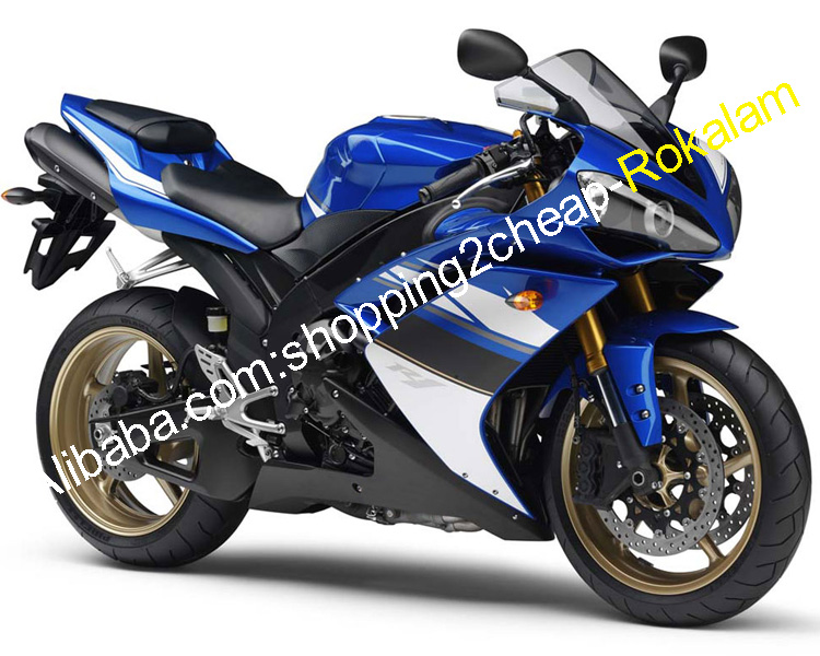 Комплект обтекателей для мотоцикла YZF 1000 R1 2007 2008 для Yamaha YZF-R1 07 08 YZF1000, комплект голубых и белых обтекателей