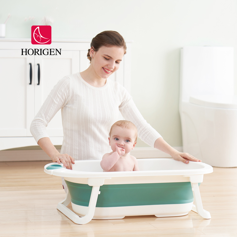 New Products Plastic New Style Foldable Baby Bathtub good Folding Baby Bath Tub With Portable Fold Bathtub