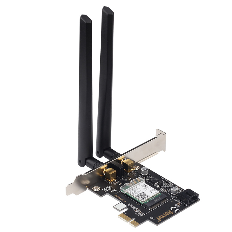 Двухдиапазонный настольный адаптер PCI-E WiFi WIFI6 5GAC MU-mimo для Intel 8265/9260/AX200