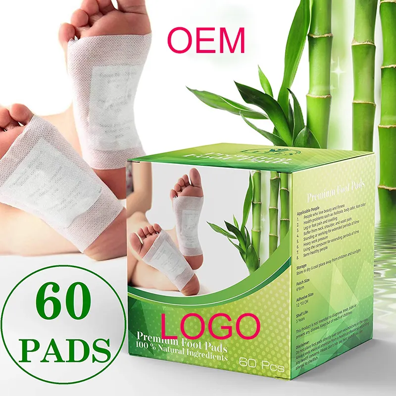 50pcs Cleansing Detox Foot Kinoki Pads Cleanse & Energize Your Body Relax Patch