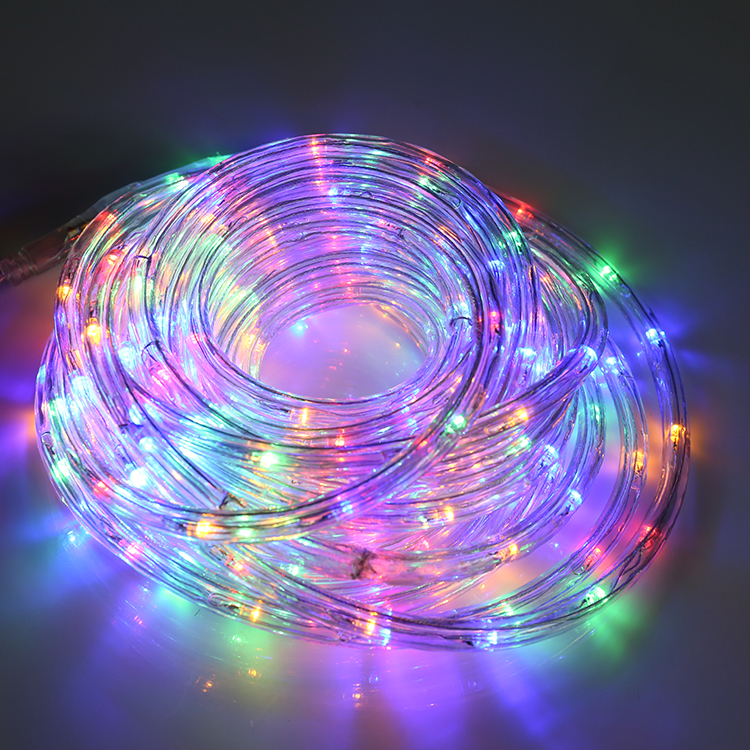 Рождественское украшение, водонепроницаемые наружные веревочные огни, rgb 100 метров