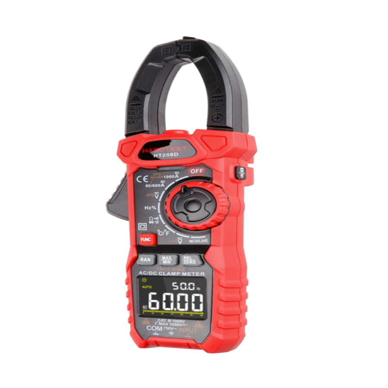 2021 Chinese Factory High Quality Habotest HT208D TRUE RMS Digital Clamp Meter Measuring AC DC Current 1000A and AC DC Voltage
