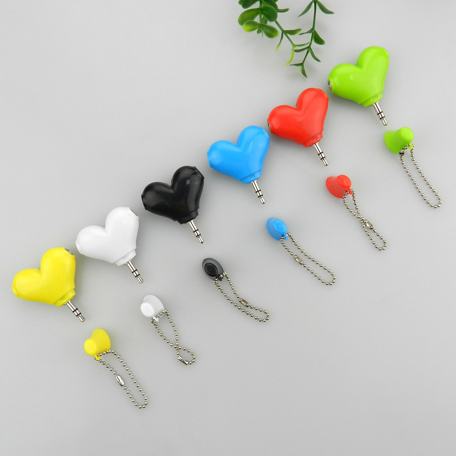2in1 Цена по прейскуранту завода высокое качество love heart shaped отклонения в размерах на 1-2 аудио сплиттер наушников сплиттер с адаптером aux