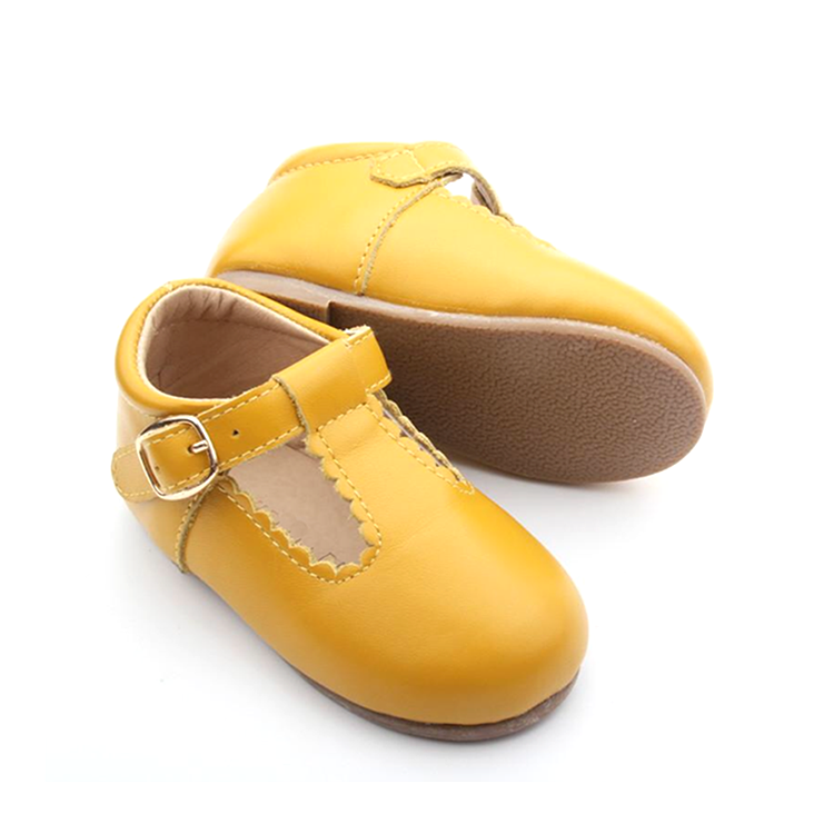Beauty kids shoe baby sof t-bar mary jane shoes girls flat leather shoes