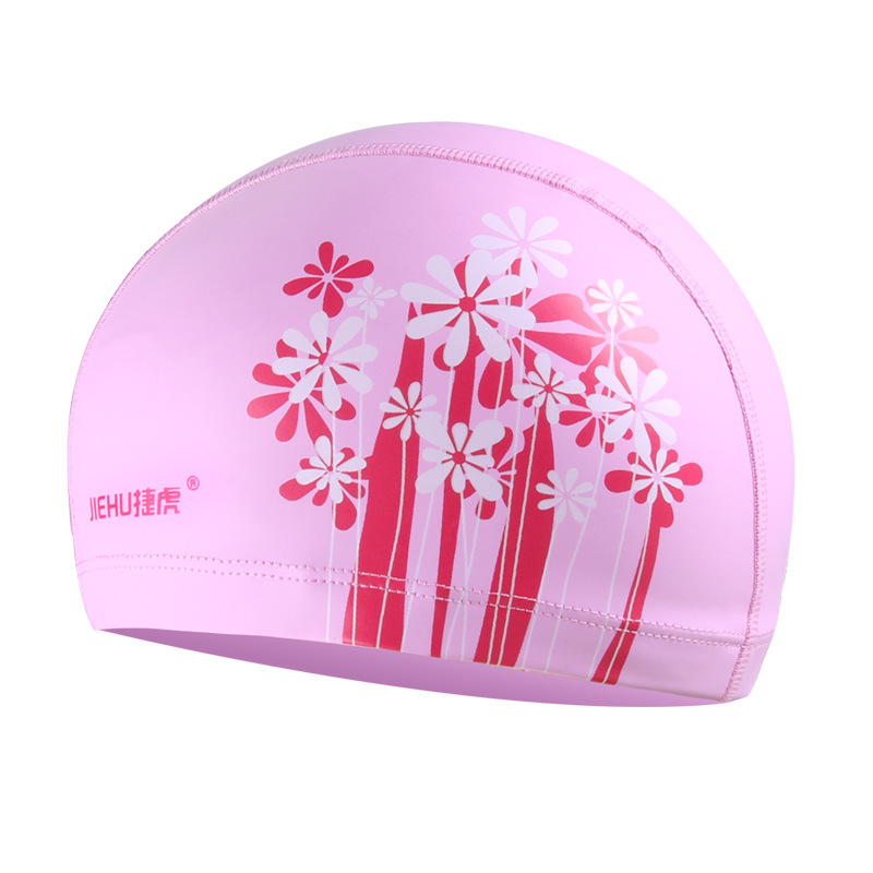 Customized waterproof, breathable and comfortable PU coated adult Swimming Cap