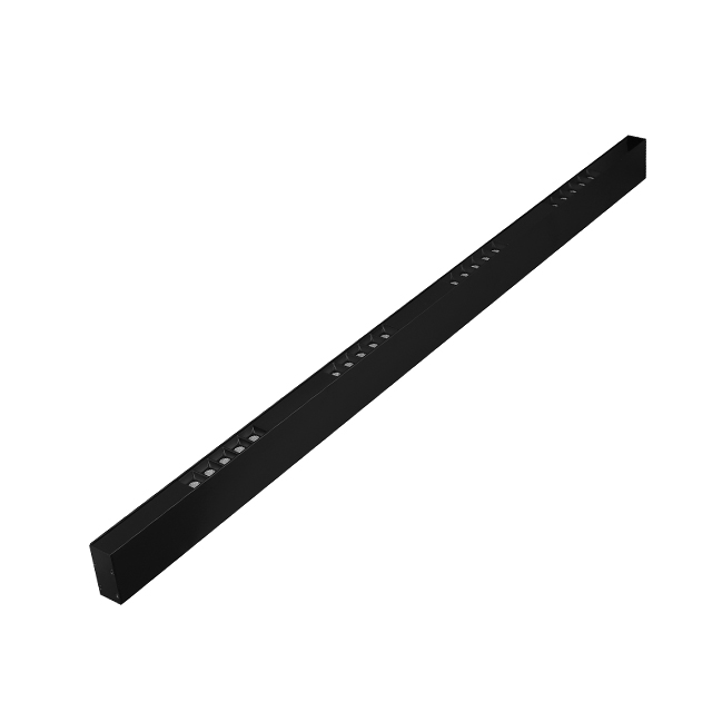 Fcc Led Downlights 40W LED Suspension Or Chandelier Aluminum Slim 1200mm Matte Black With Acrylic Led Linear Pendant Light