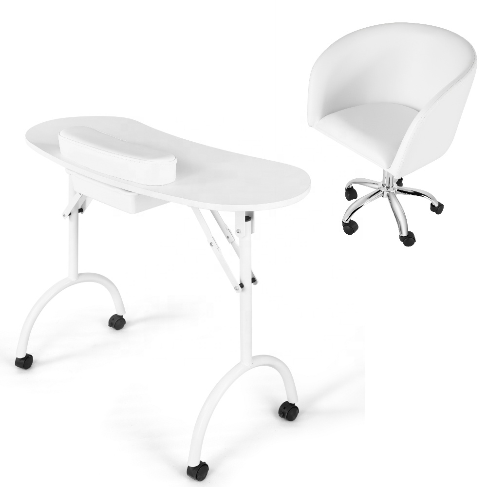 Manicure desk stool chair desk nail tables salon Retail nail salon furniture Manicure table vacuum and nail salon furniture