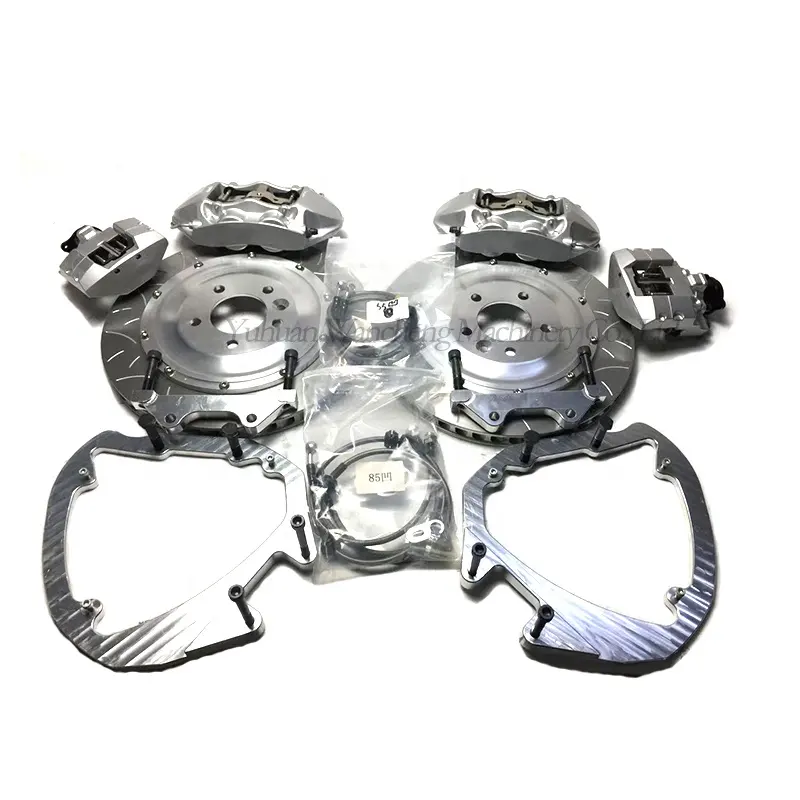 PSP Tuning Custom Disc 345Mm 380Mm AP GT4 4 Port Rear Double Aluminum Racing Brake Calipers 4 Pot Big Brake Kit