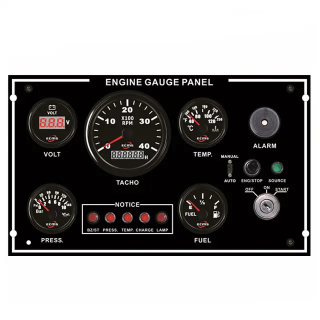 Engine Car Boat Truck Gauge Dash Cluster Panel Programmable Gauges Instrument Panel 335*200mm
