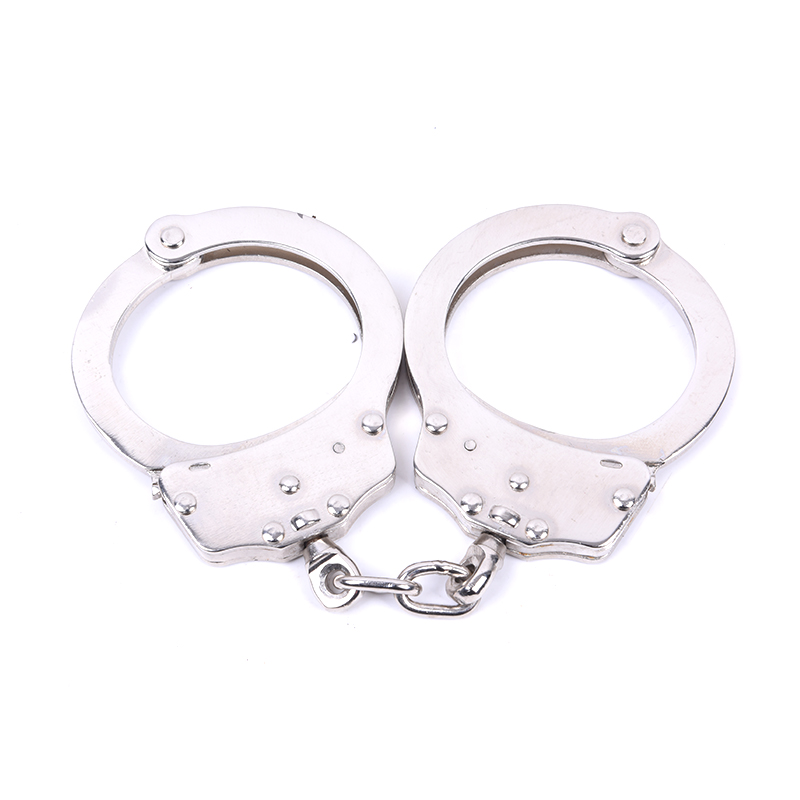 Factory price wholesale military police metal hinged handcuffs