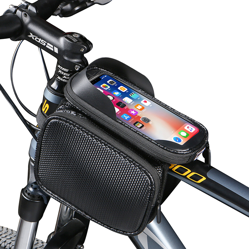larger capacity wheel up Wholesale Waterproof Tool Storage Bicycle front frame Bag Cycling Saddle Bike Bag in upper pipe bag