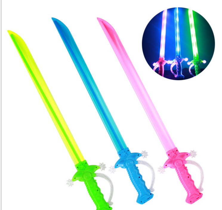 new Factory direct sale party kids toy music light up flashing glowing LED Children's toys sword wand