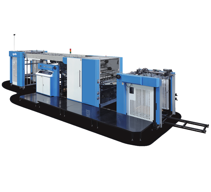 FBK-1100 Automatic high speed flute laminator/litho cardboard corrugated paper glue laminating machine