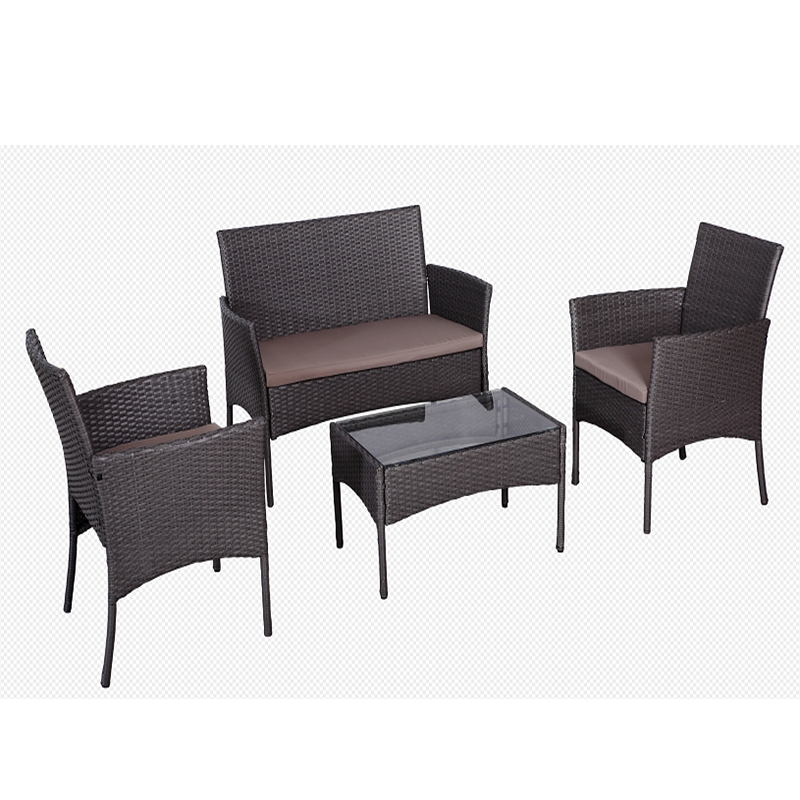 All Weather Outdoor 7PC Wicker Rattan Furniture Garden Dining Set