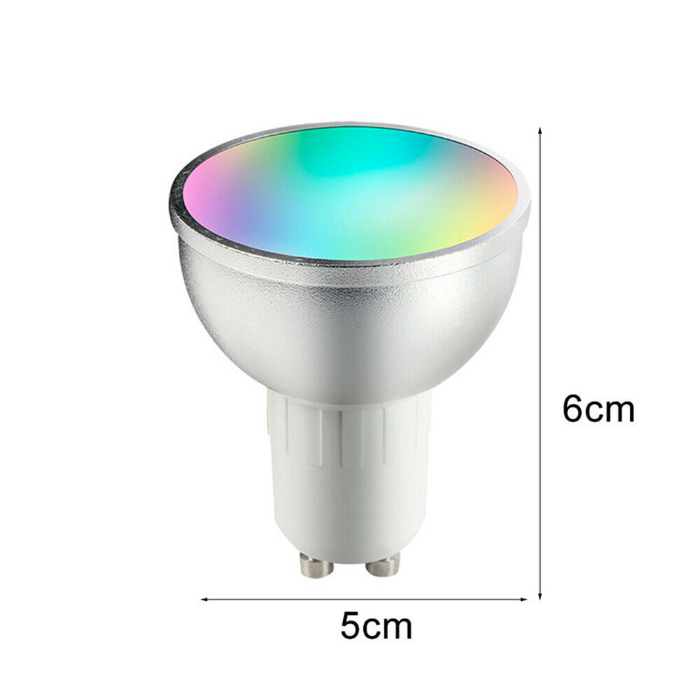 Умная светодиодная лампа 7 Вт RGB + 2700-6000K с изменяющимся цветом, пульт дистанционного управления, WIFI, умная Светодиодная лампа gu10, работающая с Goohle Home/Alexa