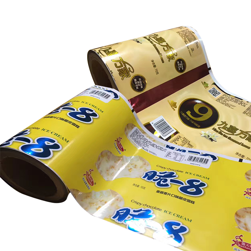 Custom automatic filling ice cream food packaging coilautomatic filling