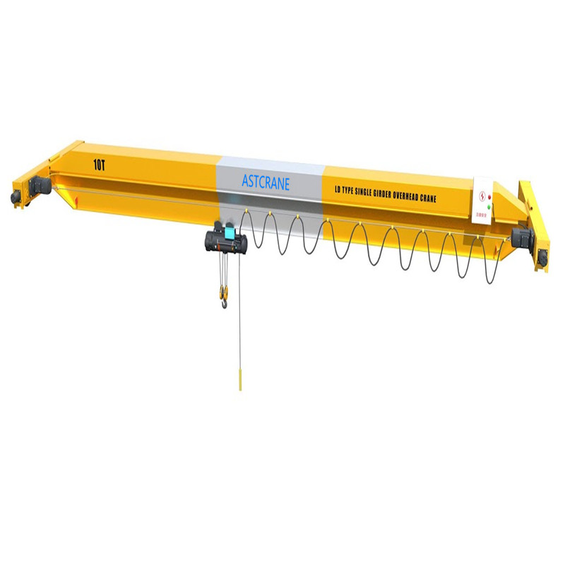 2ton 5ton 10ton 20ton 50ton LD single girder bridge crane 5ton 10ton overhead crane with hoist