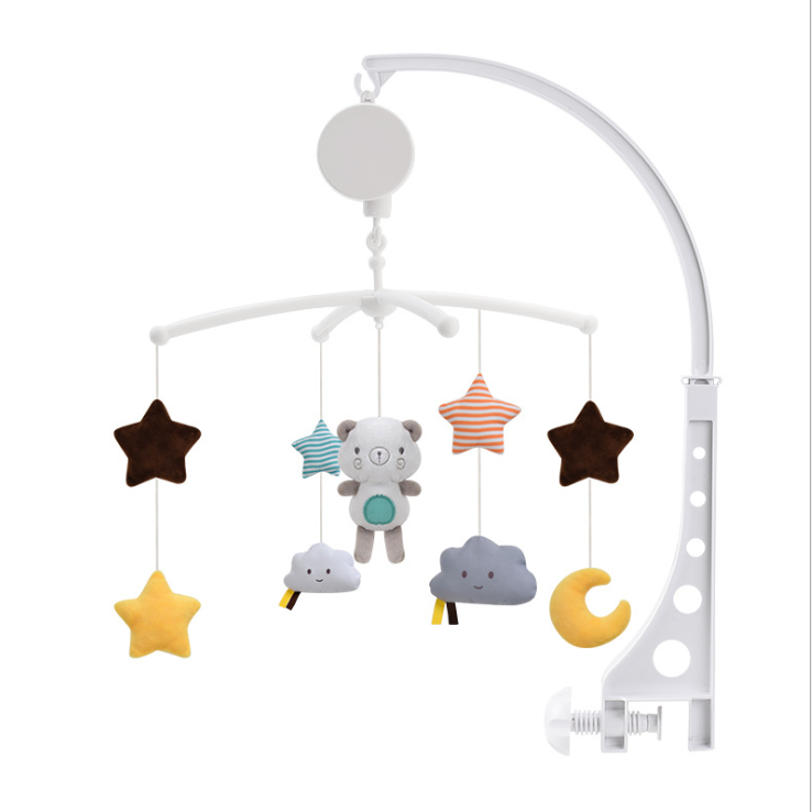 Hanging Mobile Crib Rattle Musical Toys Infant Baby Bed Bell