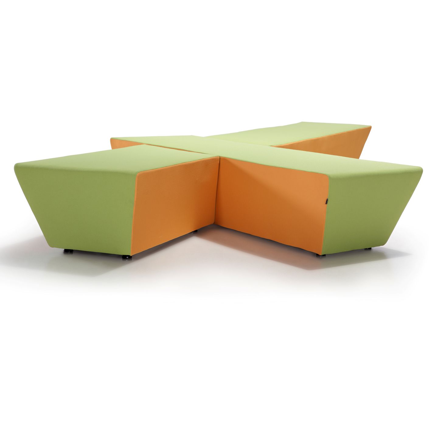 Wooden Frame Modern Modular Design Sectional Sofa Couch for Office Open Workspace Home Living Room Sofa Office Furniture Fabric