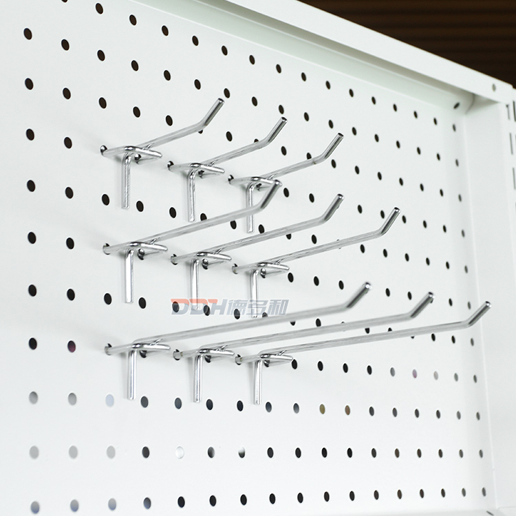 Pegboard крюк один подвесной крючок с металлическим отверстием