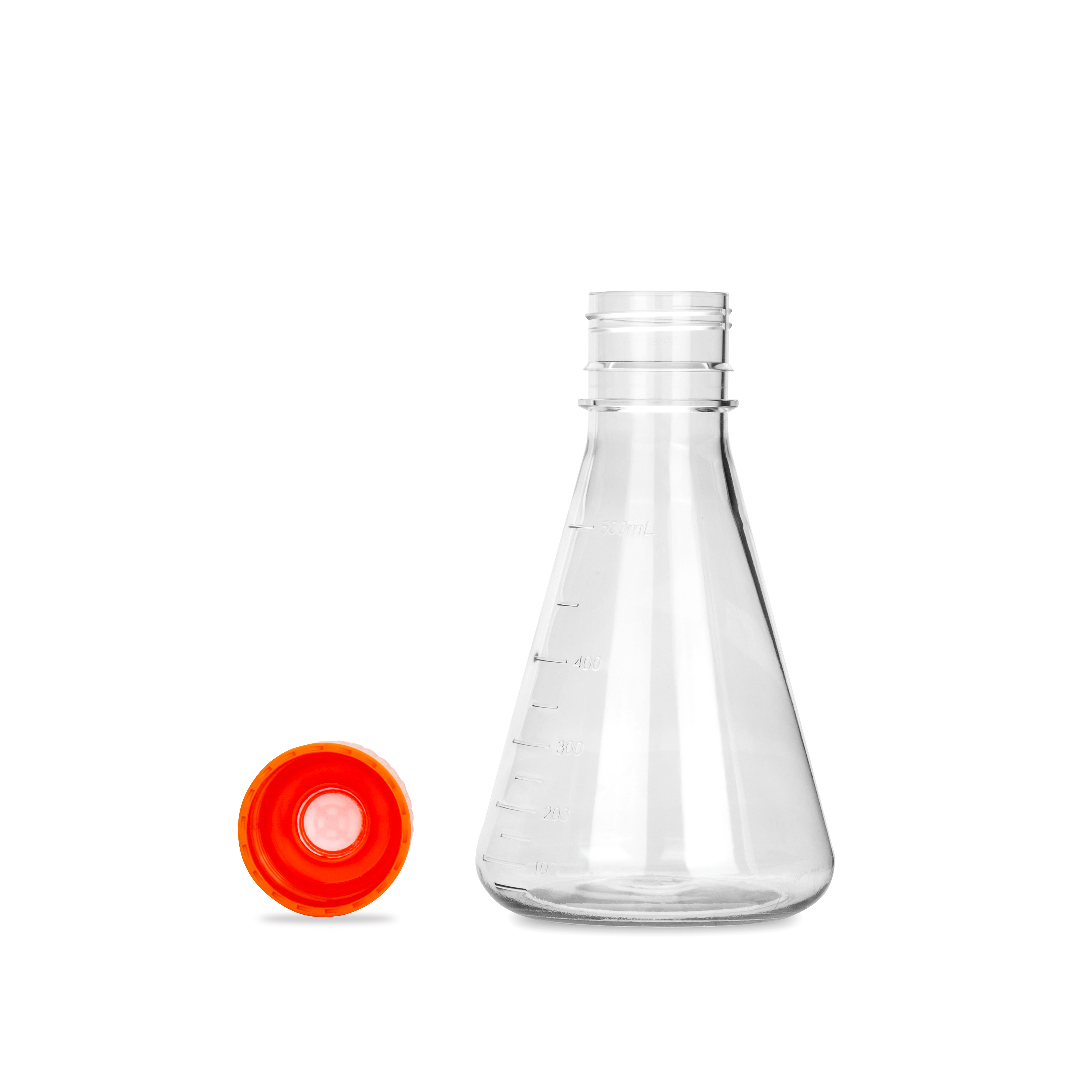 Import and export quality clear conical flask used in laboratory