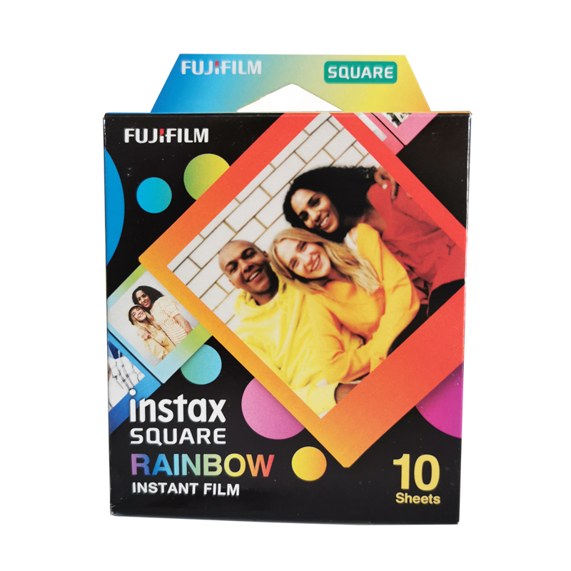 Горячая Распродажа Fuji оригинальная Fujifilm Instax квадратная радужная пленка
