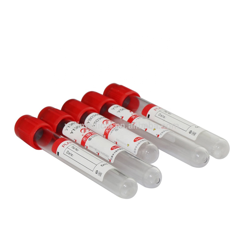 Medical consumables No additive tube 2ml-10ml Plain tube Vacuum blood collection tube