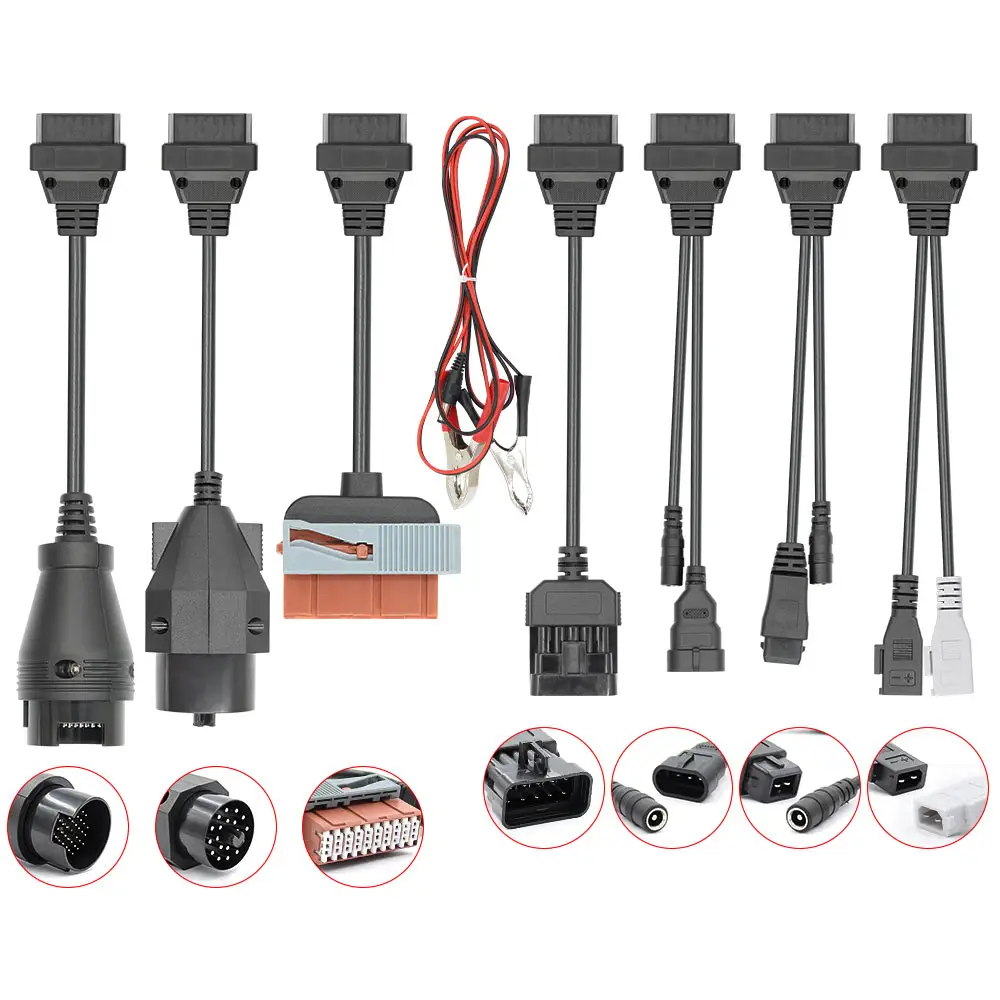 Promotional Full Set OBD1 to OBD2 Adapter OBD Adapter cable Set 8in1 Wholesale