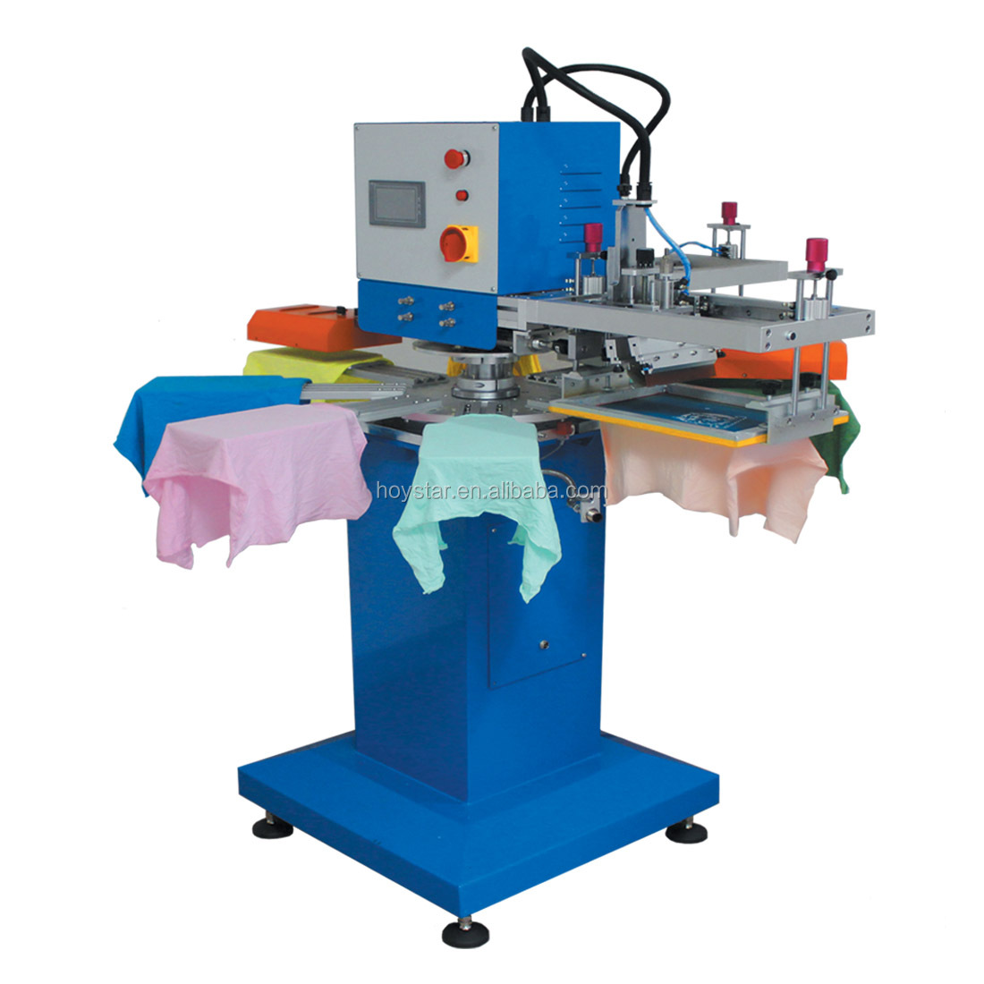 Two Color Rotary Screen Printing Machine For Textiles/T-Shirts/Non-Woven Bags