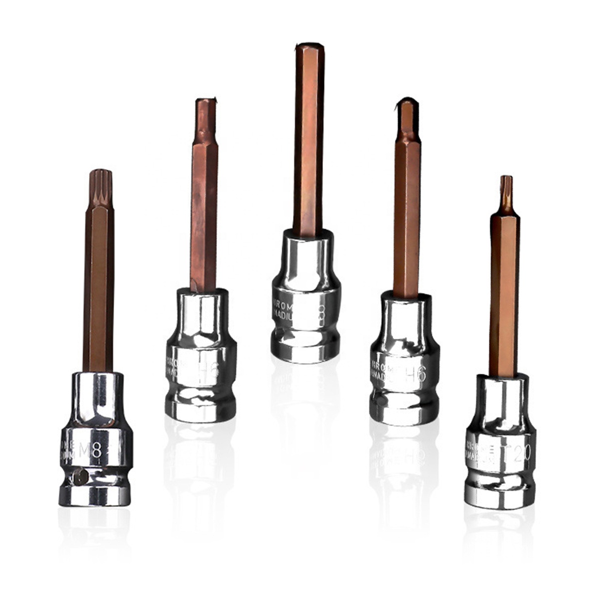 Tool Accessories Carbon Steel Metric Long Impact Socket Bit for Pneumatic wrench