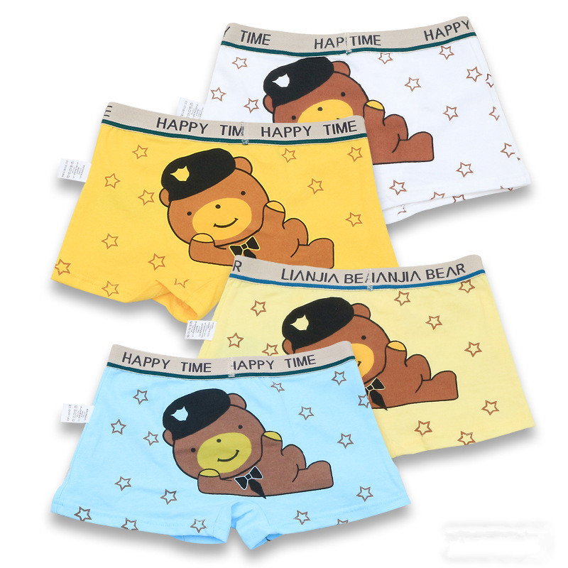 New design children underwear boy underpants briefs short panties cartoon panties