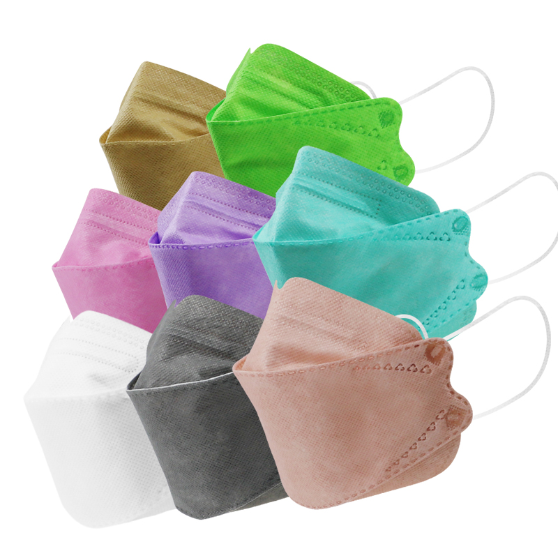 Korea Transparent Rainbow Color Disposable Earloop Kf 94 Mask