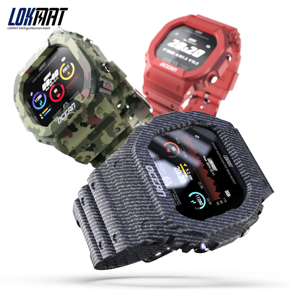 Lokmat OCEAN smartwatch IP68 waterproof multiple sports functions relojes inteligentes smart watch