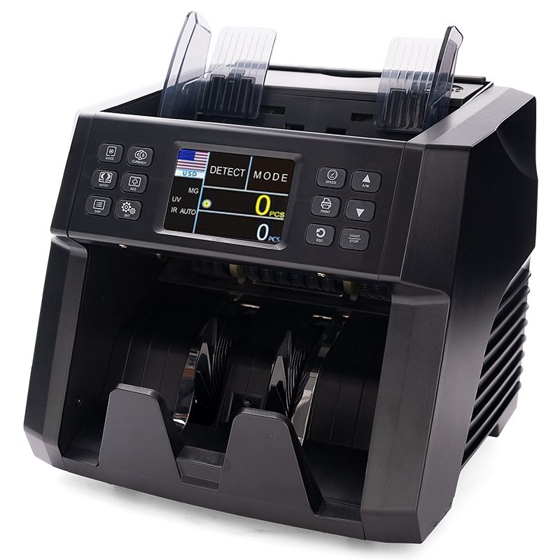 UNION 60A 2024 ECB Approved portable money counting machine print count money counterfeit mix banknote 2 cis bill money counter